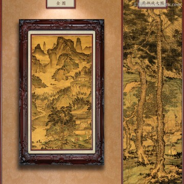 東山絲竹圖軸 未分層