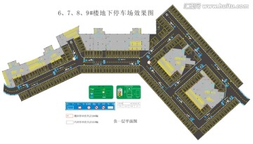 停车场停车位交通标识标牌导向牌