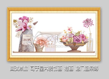 花瓶羅馬裝飾畫