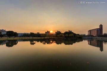 交大闵行校区日落