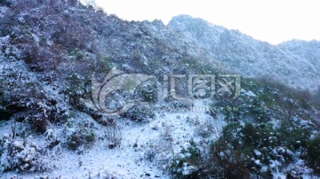 兴隆村雪景 雪山