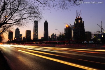 北京CBD建筑夜景