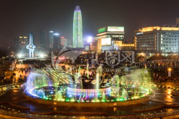 泉城广场音乐喷泉