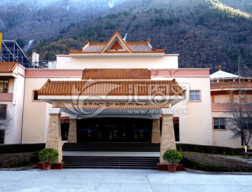 藏族特色建筑 宾馆大门
