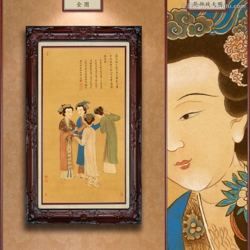 唐寅 孟蜀宮妓圖 未分層