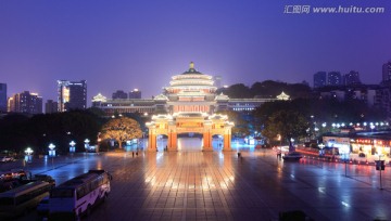 重庆夜景 人民大礼堂（高清）