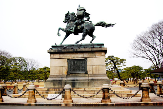 日本武士雕塑雕像