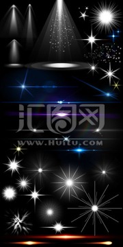 燈光發(fā)光閃光星光特效果