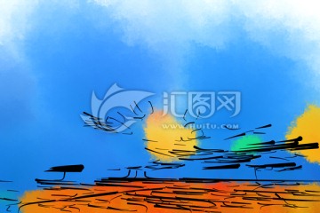 抽象裝飾畫
