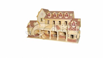 别墅模型 小木屋