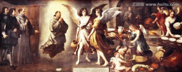 有翅膀的天使神话人物油画