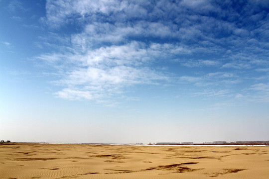 沙漠 沙洲 高清纹理 蓝天
