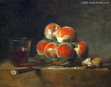 欧式古典静物水果油画