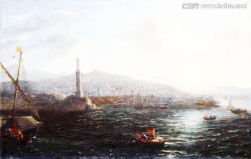 威尼斯风景油画