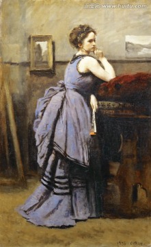 優(yōu)雅美女人體油畫