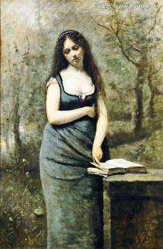 美女人物油畫