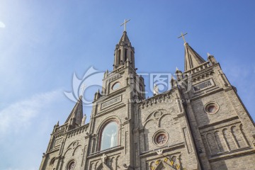 天主教堂 青州古街