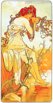 阿爾豐斯穆夏繪畫(huà)藝術(shù)作品