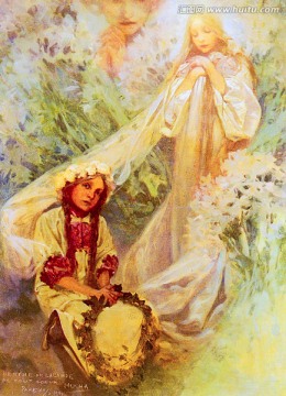 阿爾豐斯穆夏繪畫藝術(shù)作品