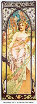 阿爾豐斯穆夏繪畫(huà)藝術(shù)作品
