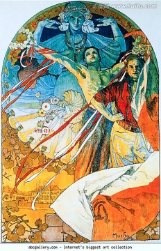 阿爾豐斯穆夏繪畫藝術(shù)作品
