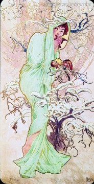 阿爾豐斯穆夏繪畫(huà)藝術(shù)作品