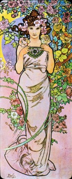 阿爾豐斯穆夏繪畫藝術作品