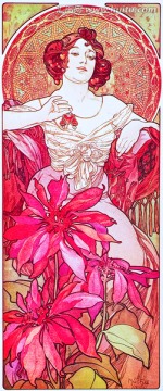 阿爾豐斯穆夏繪畫藝術(shù)作品