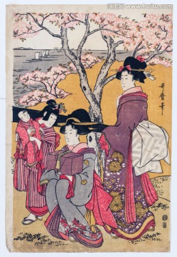 日本浮世绘国画绘高清下载