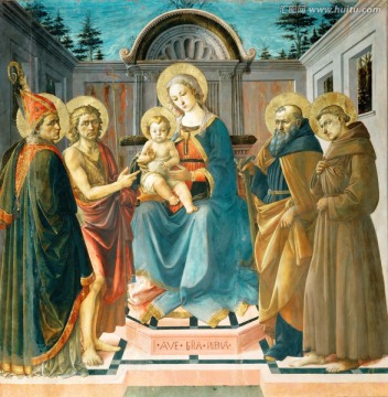 圣母宗教人物油画