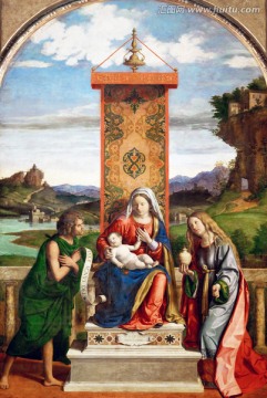 圣母宗教人物油画