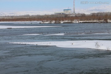 冰雪 河流 宿鸟