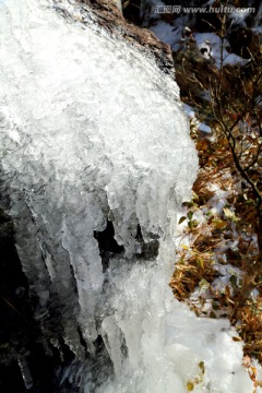 武功山冰瀑 武功山 冰瀑 结冰