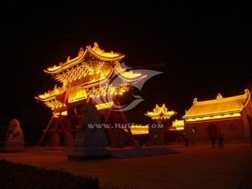 芮城城隍庙夜景