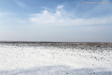 北大荒 黑土地 冬天 白雪 冬