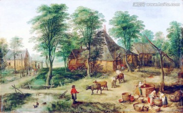 鄉(xiāng)村田園油畫