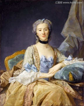 宮廷美女油畫