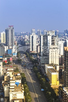 衡阳建筑 街道 城市道路