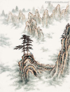 屹立峰頂 登高望遠(yuǎn) 云霧蒸騰