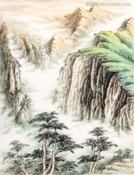 峰巒煙霞 層巒疊嶂 云海