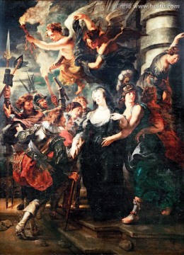 古典宫廷人物油画