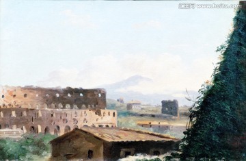 鄉(xiāng)村田園風(fēng)景油畫