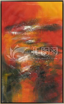 玄關(guān)抽象油畫 背景墻 抽象畫