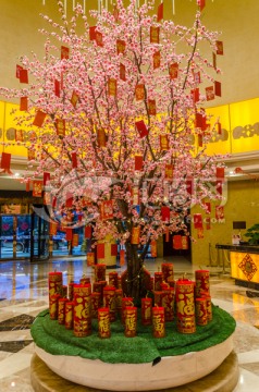 新年装饰 摇钱树