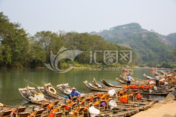 武夷山竹筏漂流 九曲溪漂流