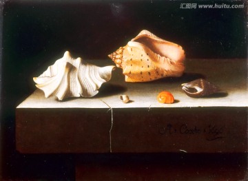 海螺靜物油畫(huà)