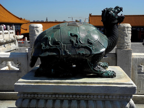 北京故宫太和殿铜龟