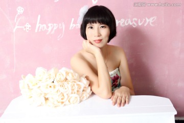 美女婚紗照