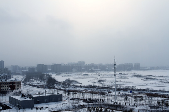 冬天 雪地 冰面 冬季 冬季背