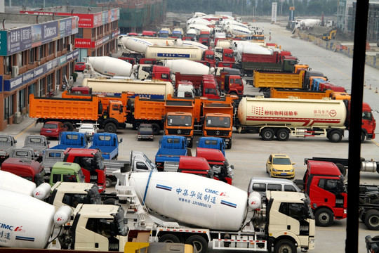 汽車卡車貨車工業(yè)園攝影